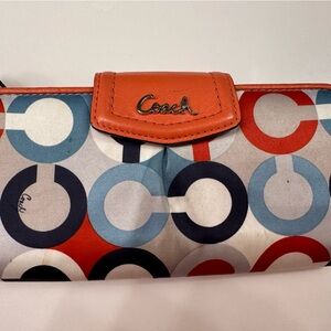 Bright multicolor Coach Wallet